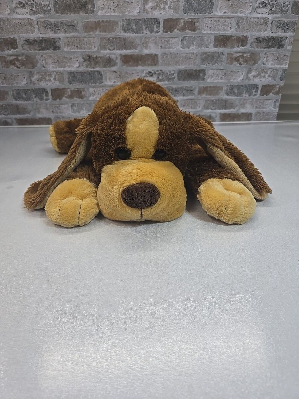 Vintage Animal Alley Darby Puppy Dog Brown Tan Floppy Plush Toys R Us Large 26"